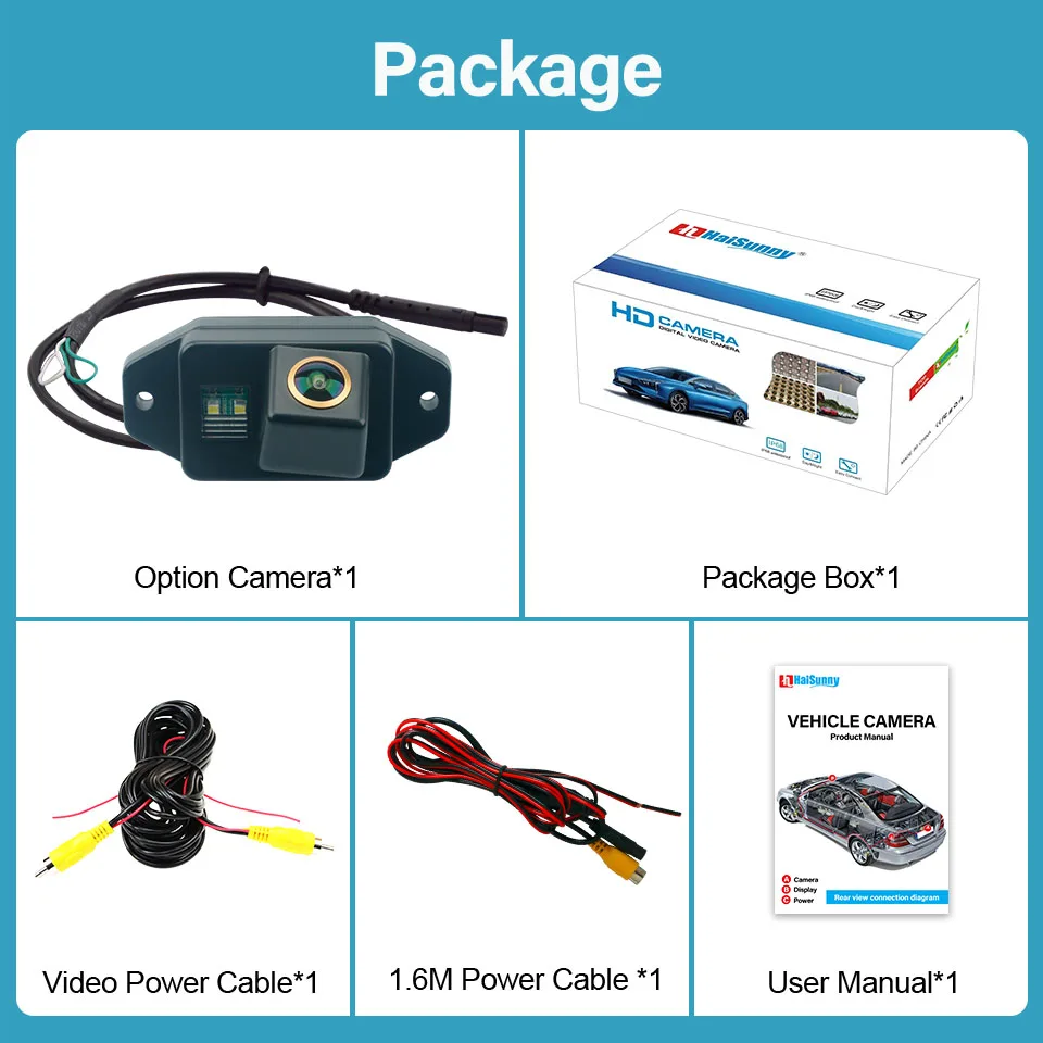 HaiSunny-كاميرا الرؤية الخلفية للسيارة لتويوتا لاند كروزر ، سلسلة 120 ، برادو 2700 ، 4000 ، 2002-2009 ، الرؤية الليلية ، AHD ، 170 ° ، 1080P