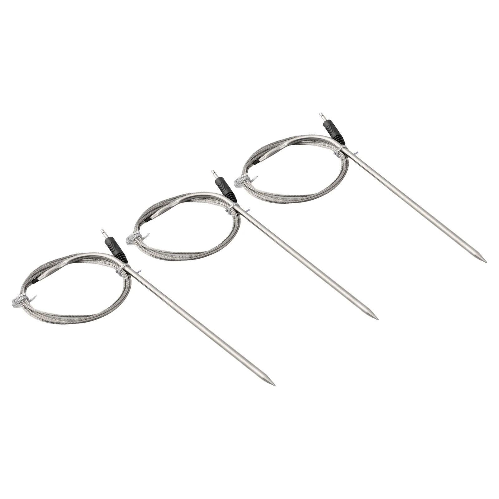 Sonda Sensor Sensores Substituição, BBQ Ferramenta para BBQ Termômetro, Grelhar, Long Probe Comprimento, Acessórios de reposição, 3pcs