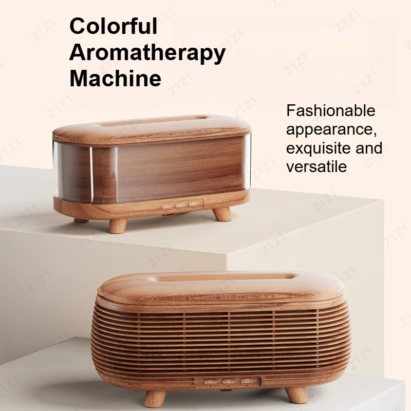 Creative Ultrasonic Simulation Flame Colorful Aromatherapy Machine for Heavy Fog Silent Humidification Aromatherapy Machine