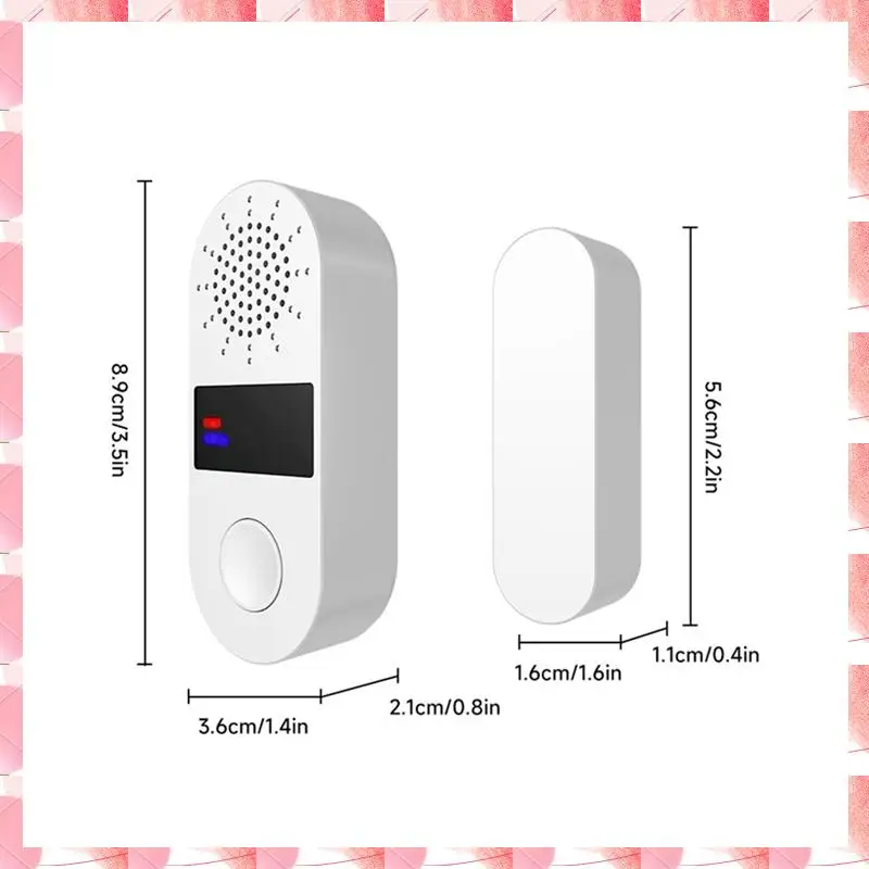 JAJA Wireless Home Door Window Sensor Burglar Security Alarms System Opening Magnetic Door Sensor 130Db Security Alarms