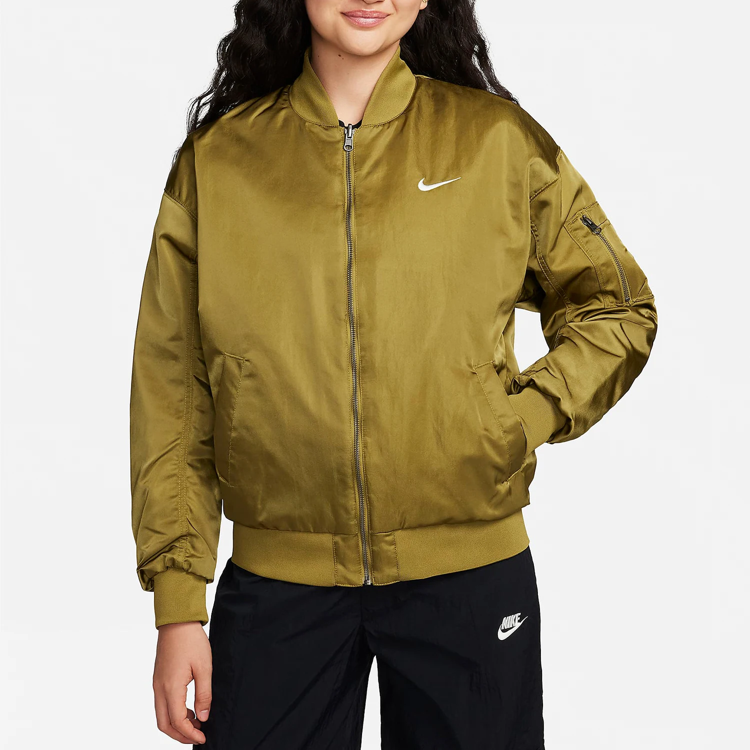 Nike genuine spring new women's double-sided shuttle woven sports cotton jacket DV7877-307