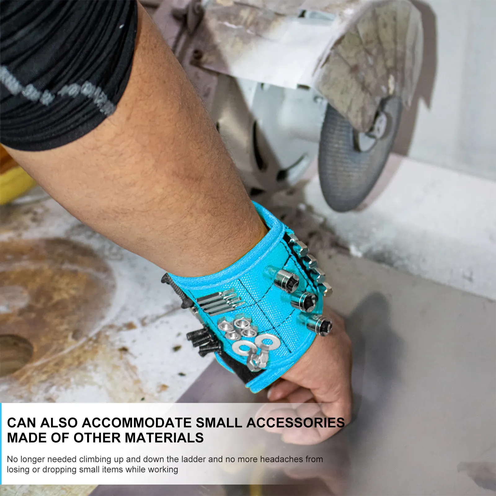 

Magnetic Wristband Tool Holder Screw Nail Drill Bit Storage Diy Repair Work Home Improvement Auto Maintenance Tool Organizer