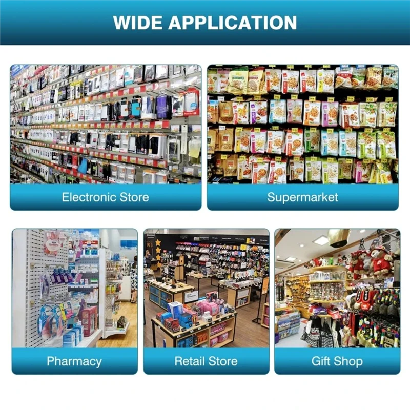FAST-100Pcs 6Mm Anti-Theft Locks Device Retail Shop Supermarket Peg Hook Stop Lock Pegboard Safety Display Hook Lock