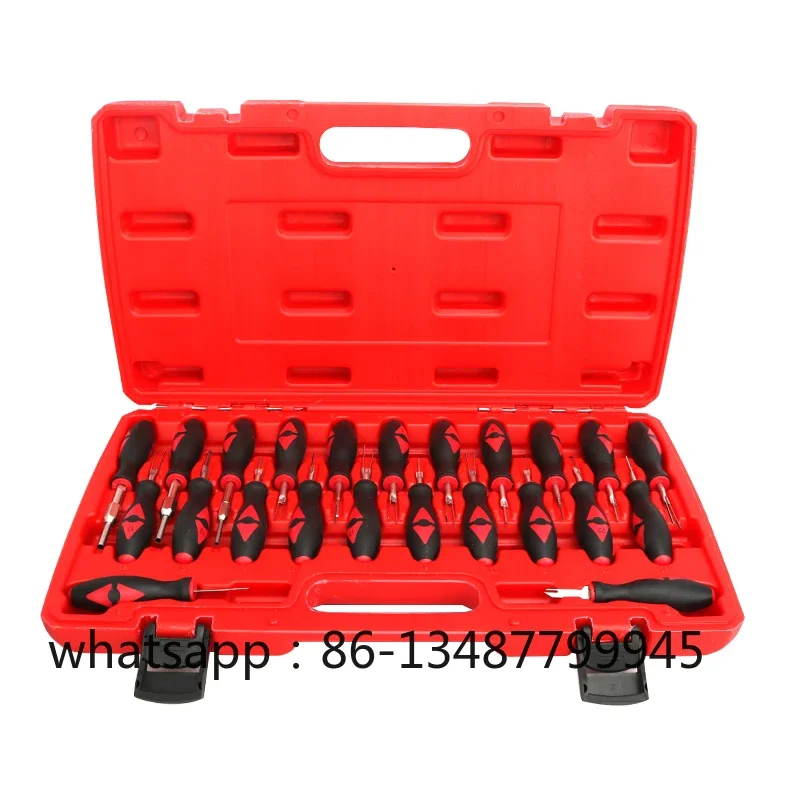 

23 pieces of automotive terminal removal needle extractor wiring harness plug unlocking tool