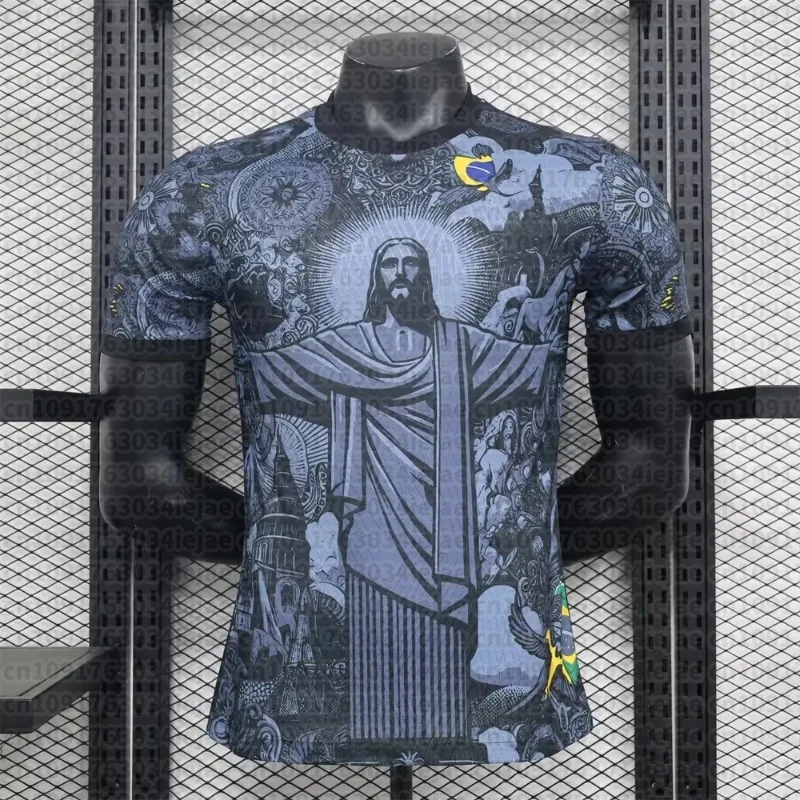 Brazil Christ The Redeemer T-Shirt, Men Kid 3D Print Quick Dry Sportswear Short Sleeve Casual Football Jersey Top Streetwear