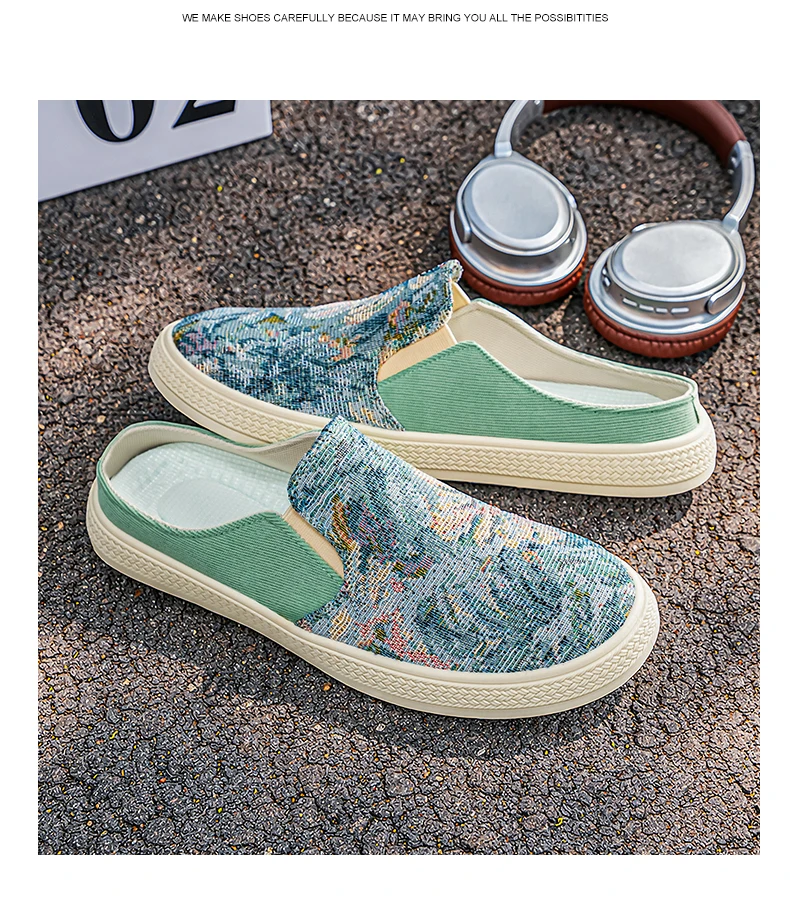 Outdoor-Sandalen für Herren, Halbschuhe, Sommer-Freizeitschuhe, Canvas, weicher Boden, leichter Wanderschuh, vulkanisierter Schuh – Detail 28