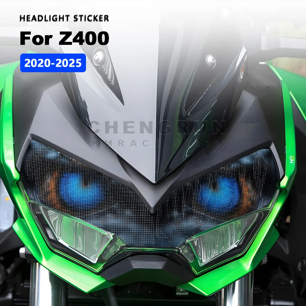 

Motorcycle Headlight Sticker Waterproof Decals For Kawasaki Z400 Z 400 2019-2024 2020 2021 2023 Accessories Protective Stickers