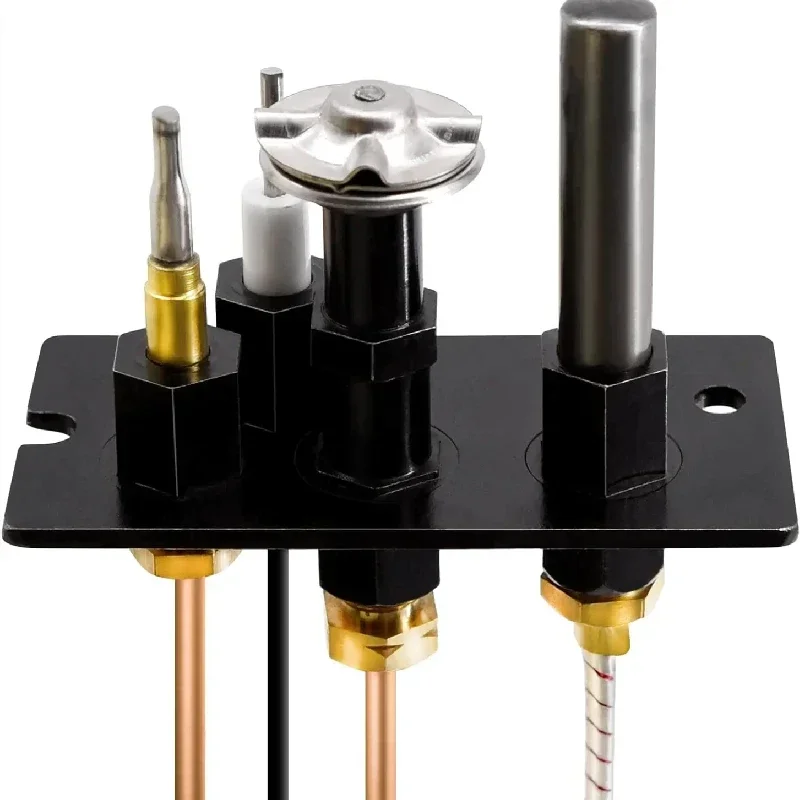 Propane Natural Gas 3 Way SIT Pilot Assembly 10002265 with Thermopile Replacement for HHT Pilot Assembly for Fireplace Fryer
