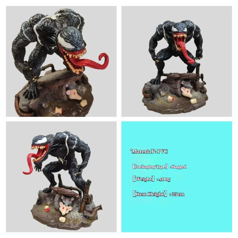 

Venom Spider Man Venom 7 Store Hand made Ornaments Venom Q Statue Animation Hand made Model anime desktop ornament
