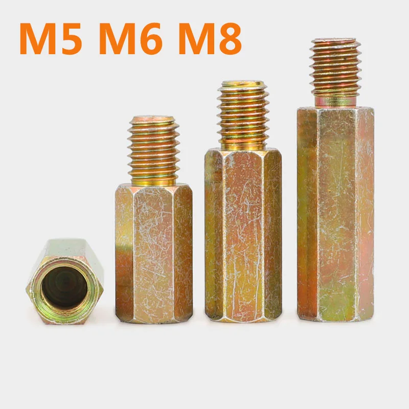M5 M6 M8  Carbon Steel  Standoff Male Female Hex Board Spacing Screw Column Pillars Spacers Bolt PCB Support