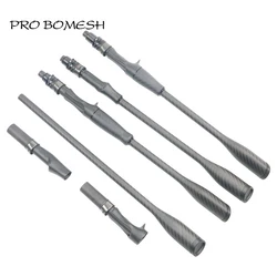 Pro Bomesh 1 Pcs 3K Fully Carbon Fiber Taper Grip Spinning Casting Carbon Fiber Reel Seat Handle Kit DIY Fishing Rod Accessory