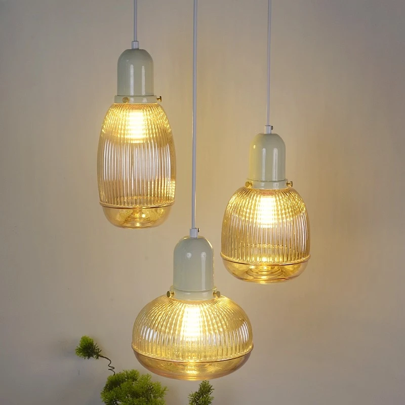 

Nordic Glass Pendant Lights minimalist restaurant pendant Lamp Decor Led Hanging Light Fixtures Bedroom Modern Suspension lamp