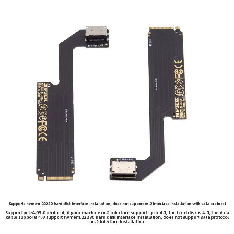 2025 جديد يدعم AMD8845 ThinkBook 14+ 16+ NVMe M.2 إلى Oculink SFF8612 EGPU محول بطاقة الرسومات الخارجية