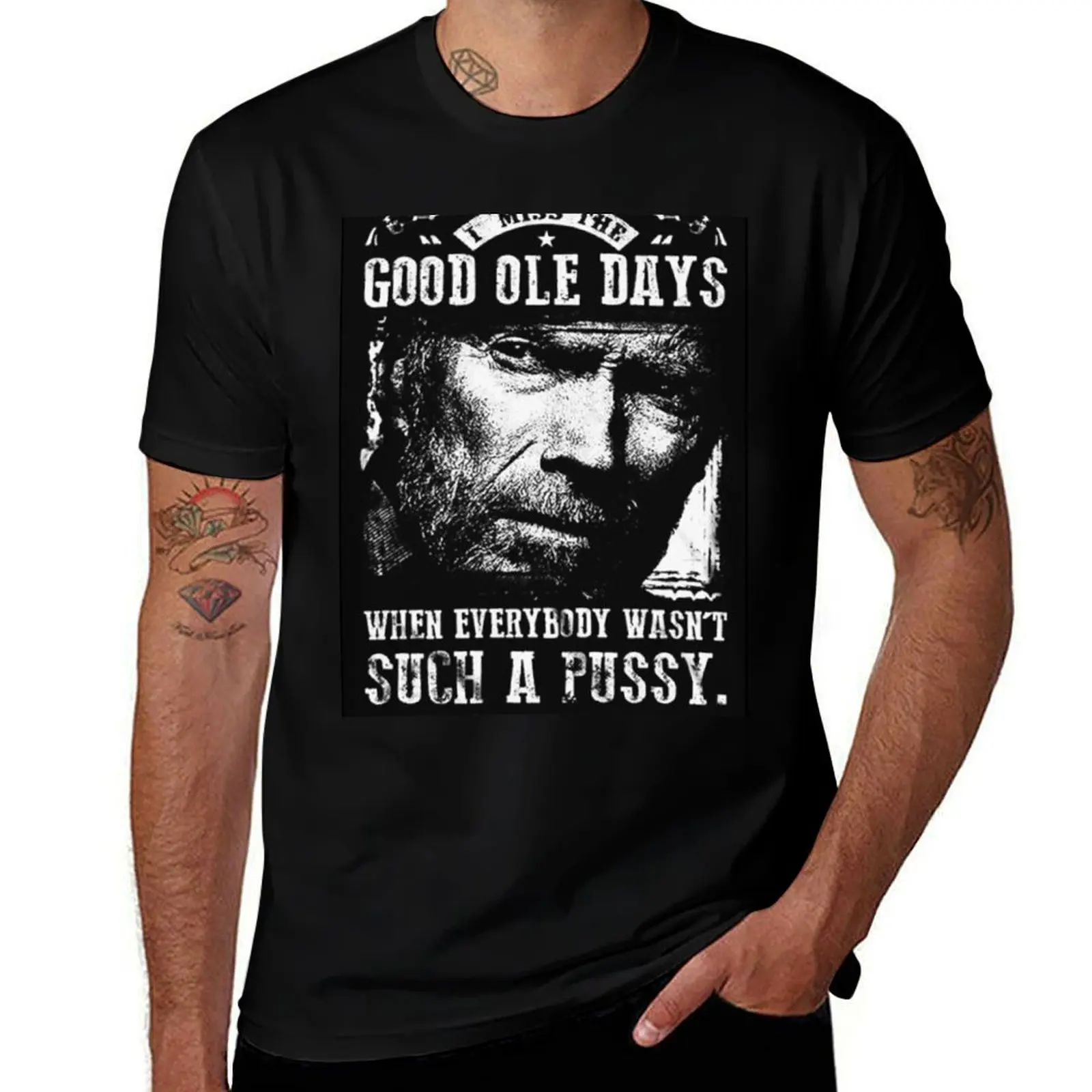 I Miss the Good Ole Days When Everybody Wasn't Such a Pussy - Clint Eastwood T-Shirt affliction shirts new edition men clothings