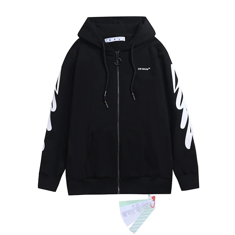 Offwhite OW Mens Womens Hoodies Designers Off Casual Cotton Print Pullovers Fleece Graffiti Tracksuit Hoody White Sweatshirt