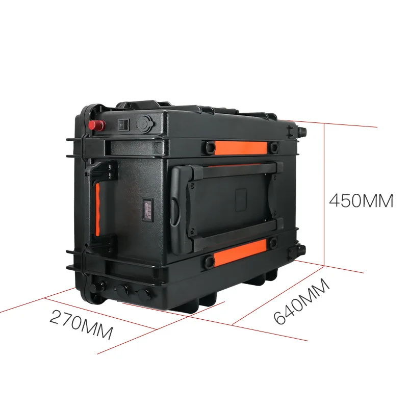 

60V150AH outboard kayak propeller large capacity single 60V ternary lithium battery with trolley case