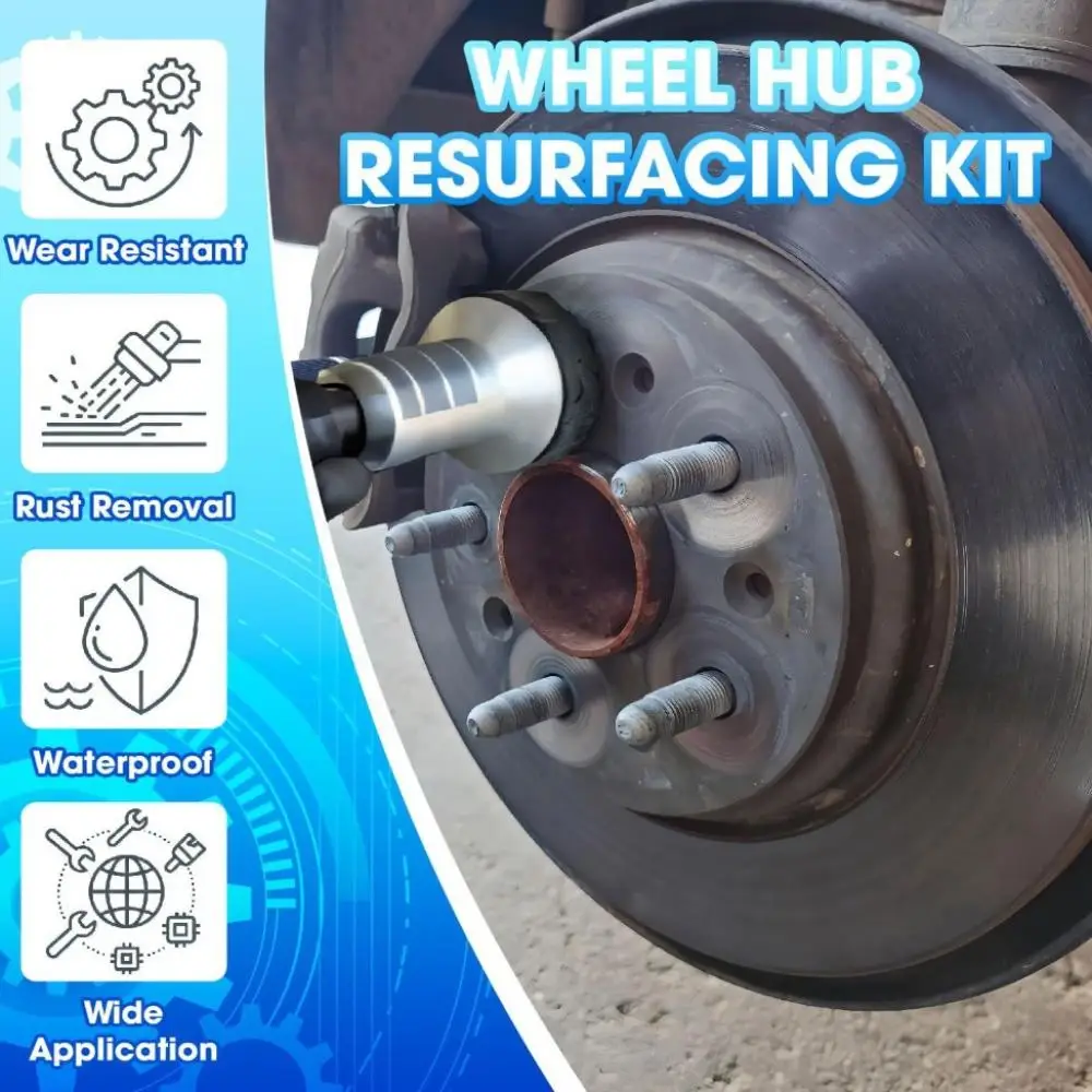 Wheel Hub Rust Remover Grinding Tool Brake Disc Cleaning Accessory Durable Auto Repair Maintenance Device Polishing Head Kit