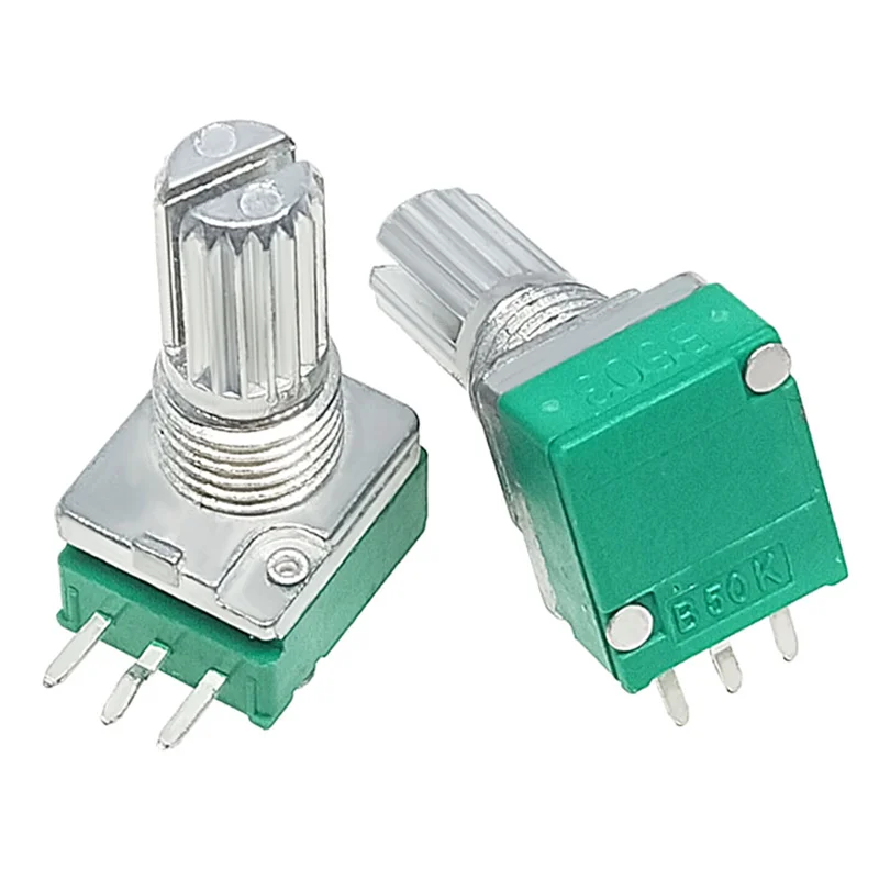 10pcs  B20K 20K ohm 3 pin Linear  Rotary Potentiometer for power amplifier YB