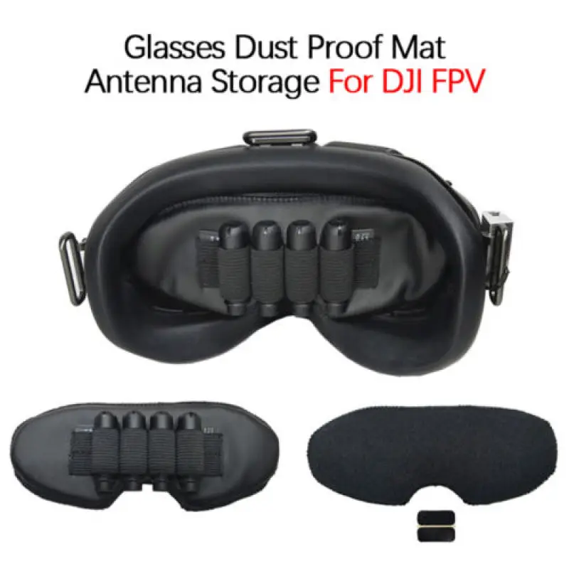 PU Lens Protector for DJI FPV Goggles Antenna Storage Cover Memory Card Slot Holder for DJI FPV VR Glasses Dustproof Accessories