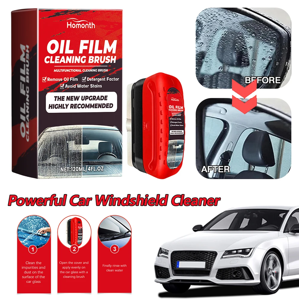 Universal Glass Oil Film Cleaning Wipe Board Cleaning Glass Brush Auto Glass Sponge Cleaning Brush Oil Film Stain Removal ﻿