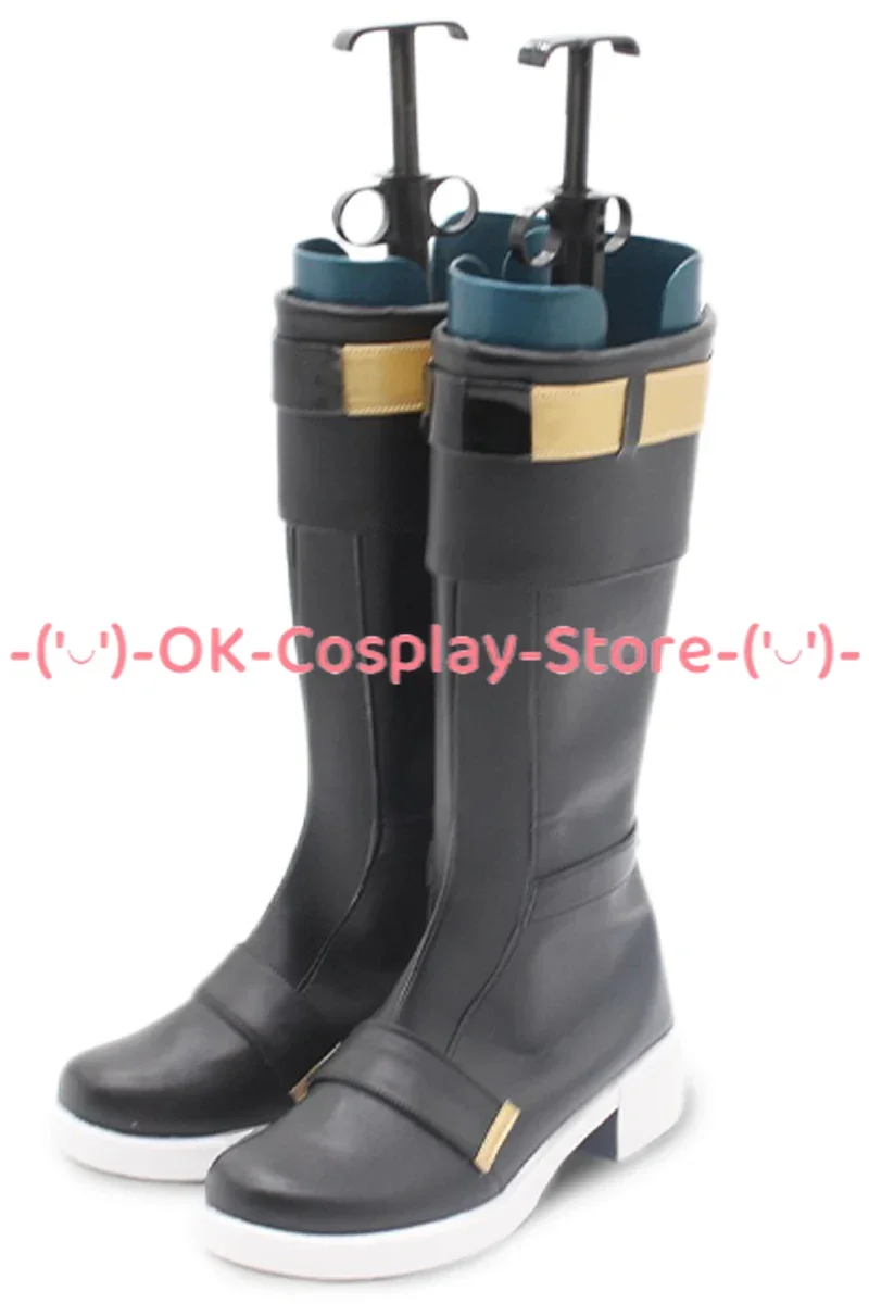 Kevin Kaslana Cosplay Shoes Game Honkai Impact 3 Cosplay Prop PU Leather Shoes Halloween Carnival Boots Accessories Custom Made