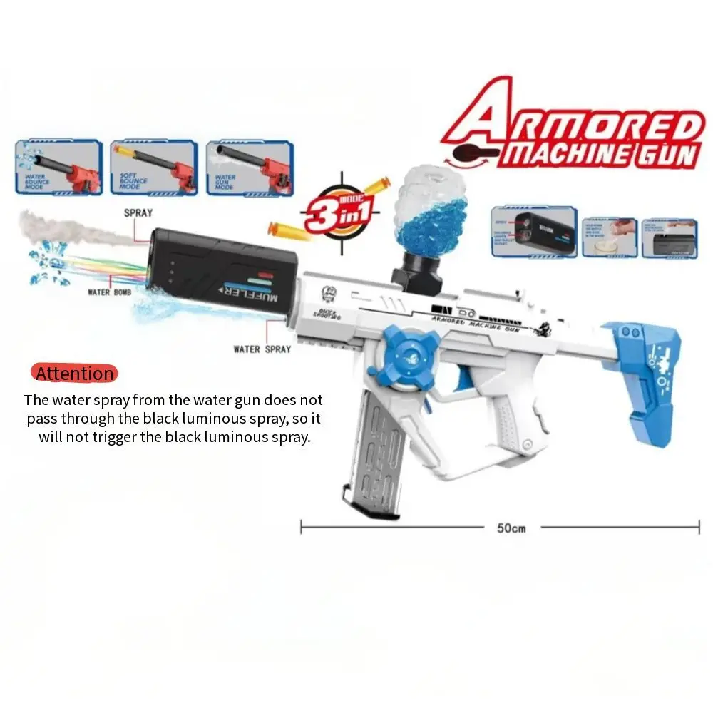 Pistole idrogel MP5 Pistola finta Pistola a proiettile morbido Pistola Nerf Gel Blaster per azione Pistola a sfera gel elettrica per sparare Adulti Giocattolo per bambini