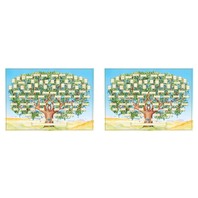 A98E-2X Family Tree Chart To Fill In - Blank Ancestry Chart 6-Generation Fillable Genealogy Chart Genealogy Supplies