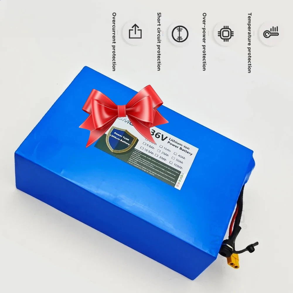 

Аккумулятор 10S6P Подходит для велосипедов, инвалидных колясок, уличных мотоциклов, 36 В, 30000 мАч, 21700, литий-ионный аккумулятор с BMS