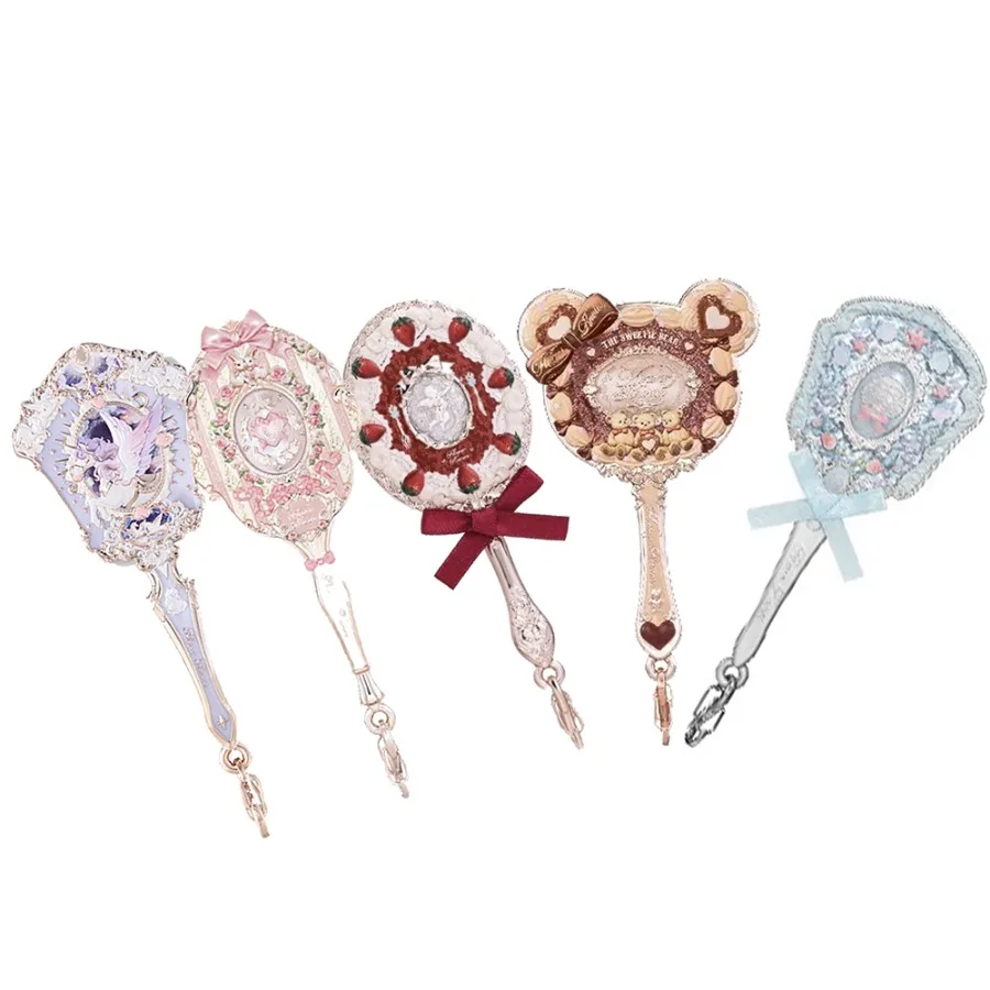 Flower Knows Mini Mirror Bunny Garden Knight Unicorn Collection Handheld Mirror Limited Mirrors Keychain Pendant