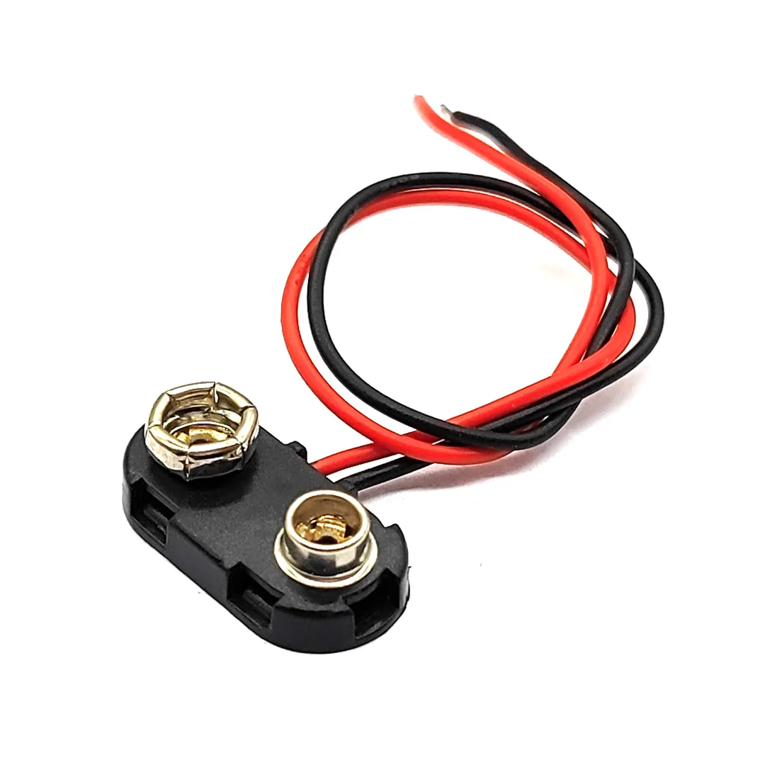 ที่ยึดแบตเตอรี่9V ที่ยึดแบตเตอรี่แบบแข็ง9V ที่ยึดแบตเตอรี่แบตเตอรี่กระดุมขนาด15ซม.