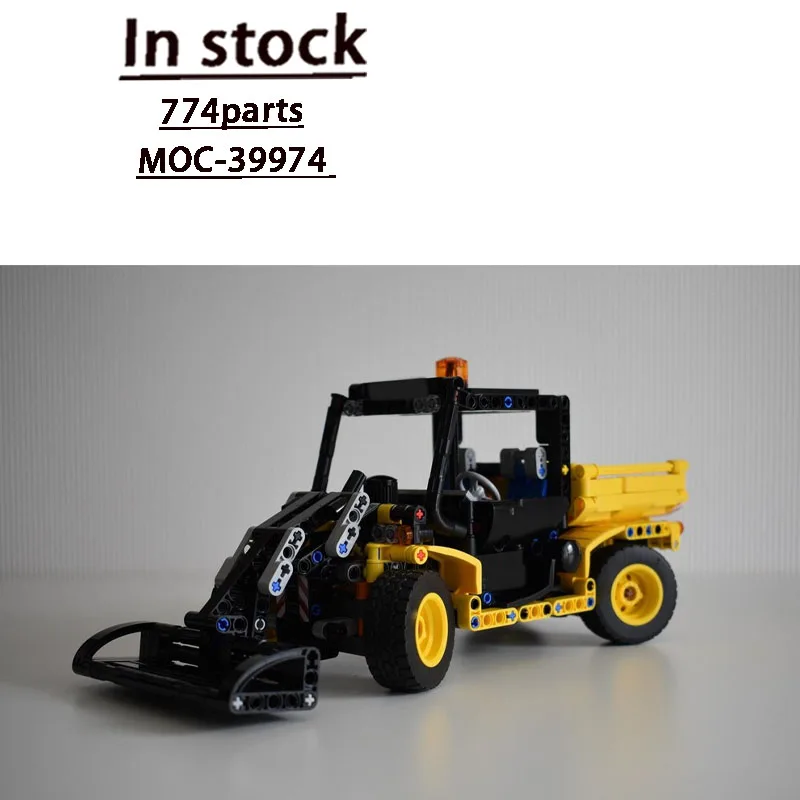 

MOC-39974 Urban Farm Agricultural Tractor Trailer Building Block Model 774 Parts Creative Boys Children's Birthday Toy Gift