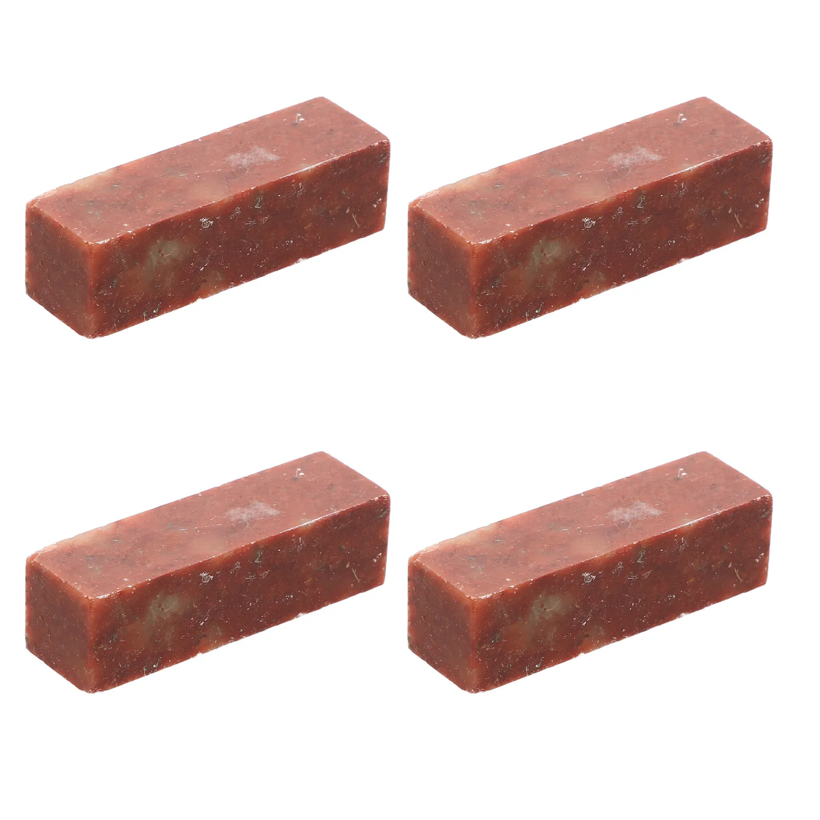 4Pcs Natural Stone Carving Set Square Seal Blanks Smooth Surface for Name Stamp Engraving Chinese Calligraphy Art Craft Use
