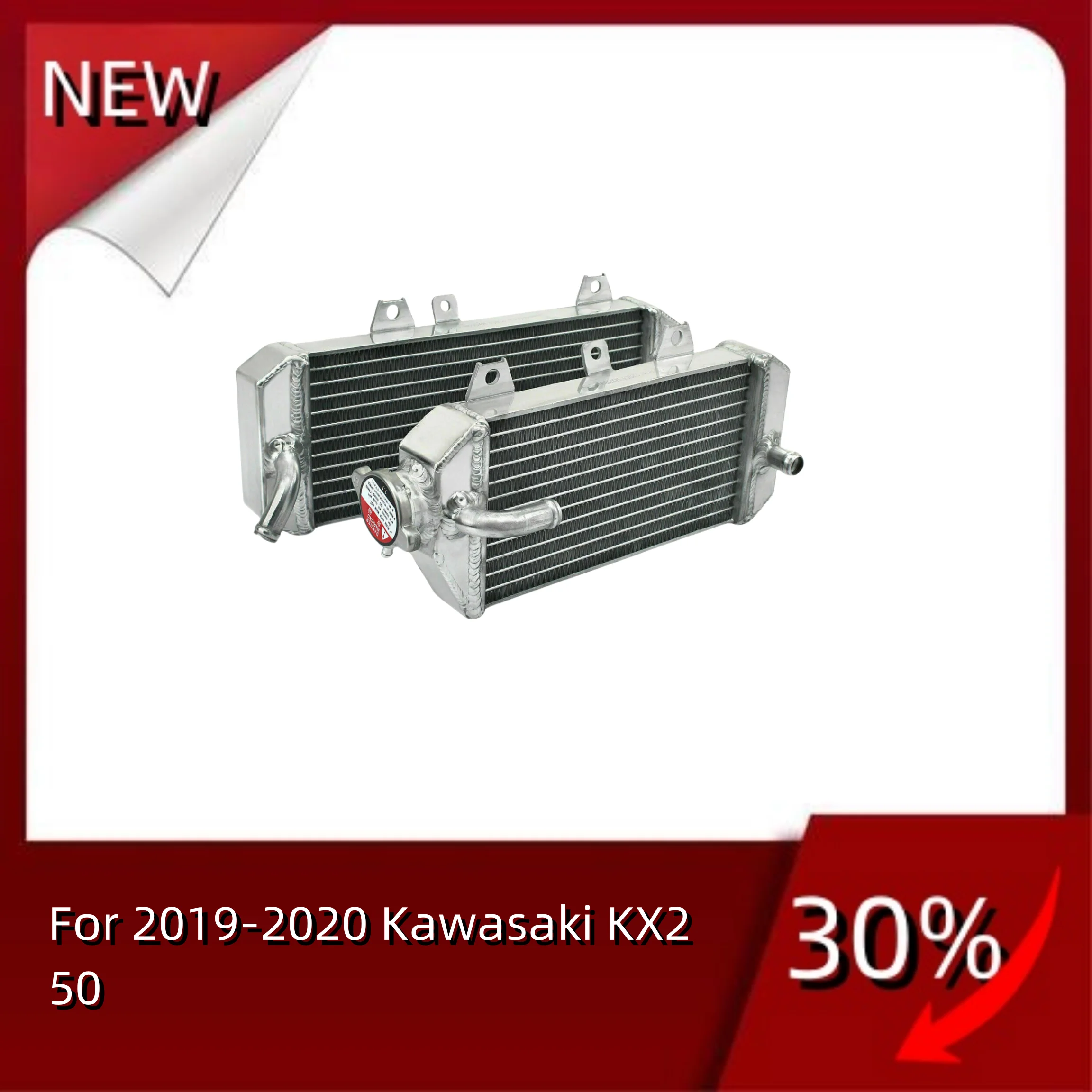 

For 2019-2020 Kawasaki KX250 Aluminum Radiator Cooler Cooling Coolant 2019 2020