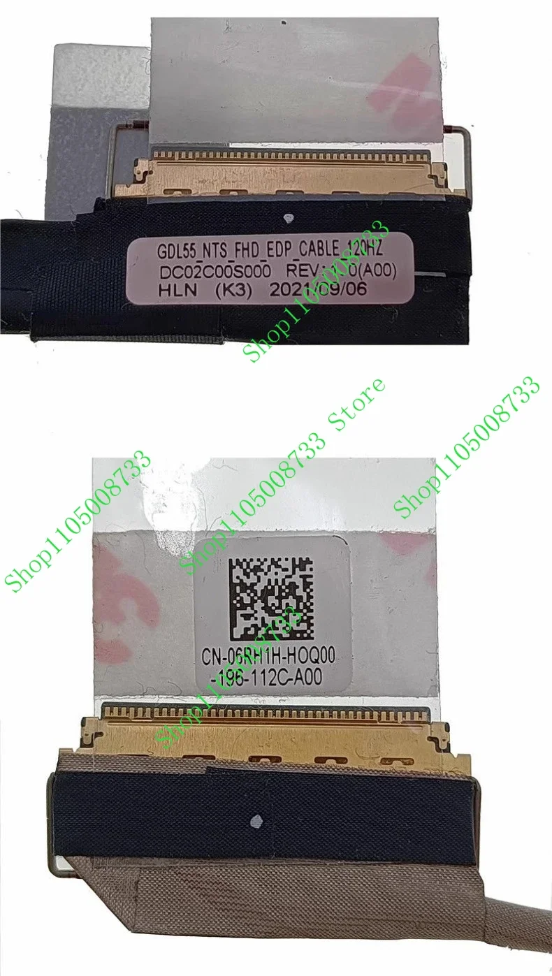 Genuine LCD EDP Cable for DELL G15 5510 5511 5515 144HZ 120HZ 165HZ 06RH1H 052NPC DC02C00S000 DC02C00S100