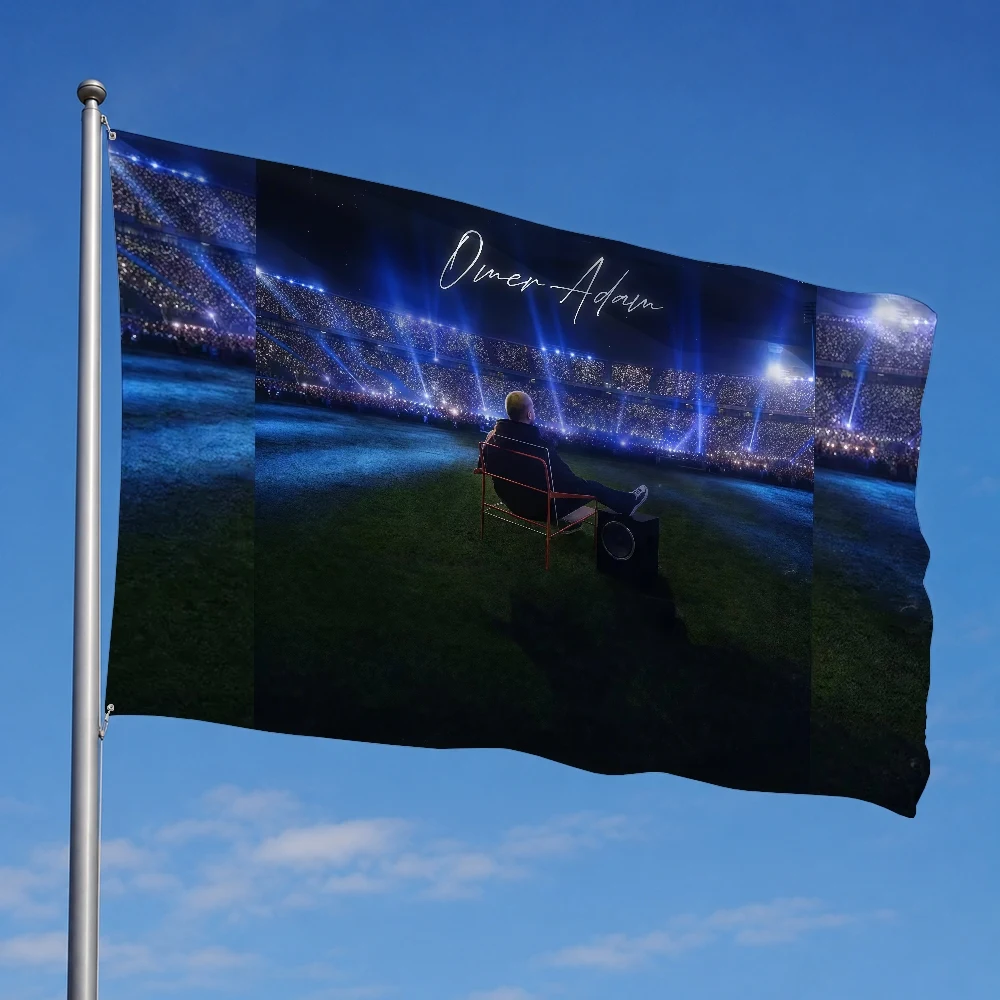 Singer O-Omer Adam Rapper Flag Decoration Outdoor Picnic Party Art Hanging Home Camping Party Banner