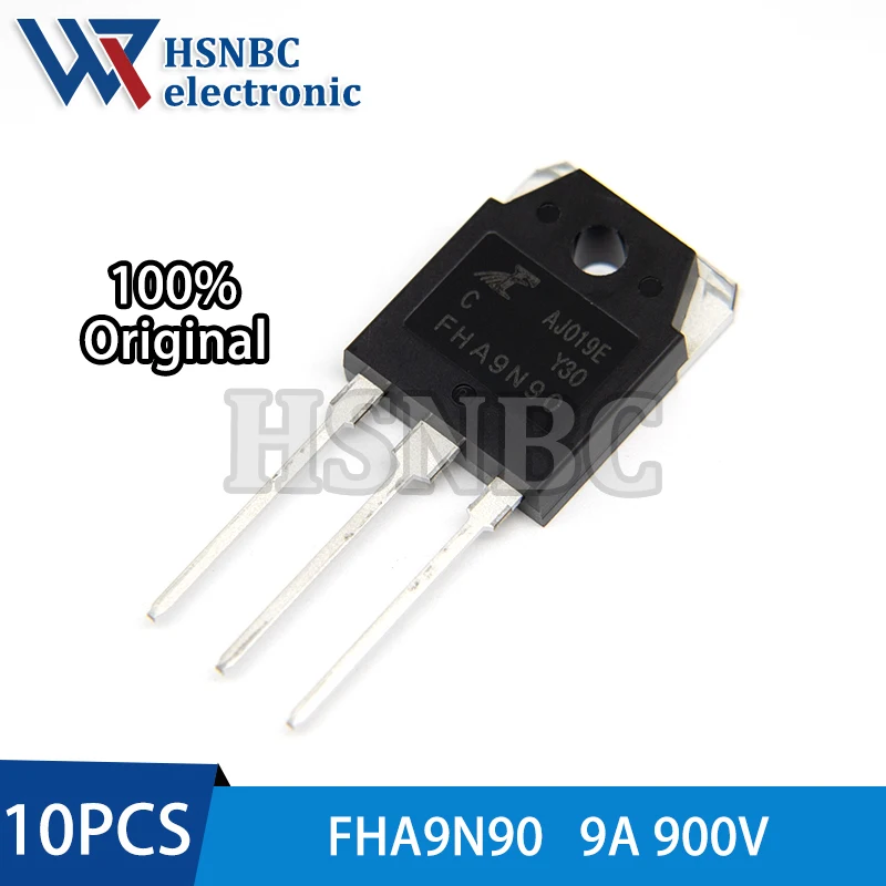 10PCS FHA9N90 9N90 FHA9N90C TO-3P 900V 9A N-channel Power MOSFET Transistor 100% New Original