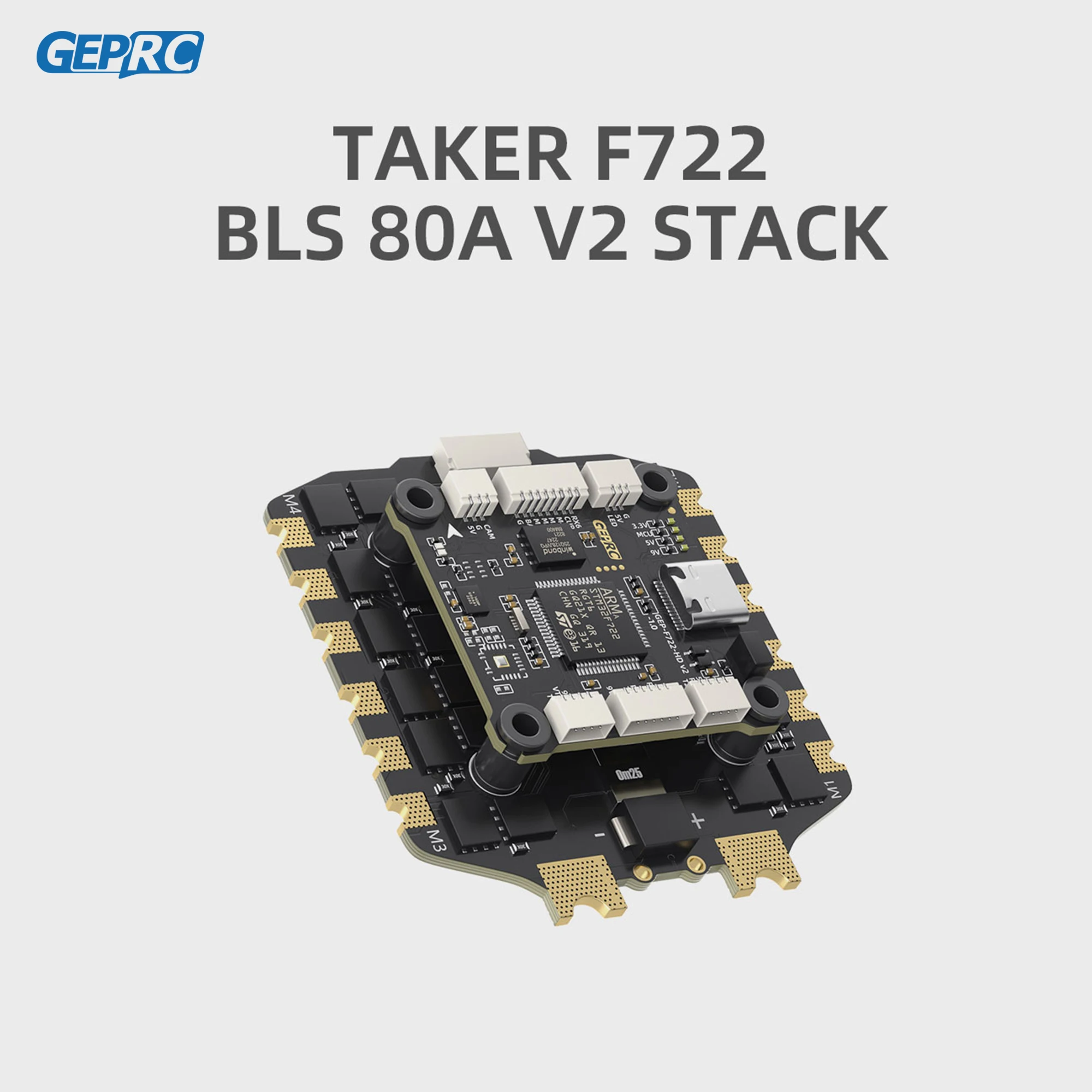 GEPRC TAKER F722 BLS 80A 65A 60A V2 STACK BLS 4IN1 ESC 16MB Black Box Data Analyze Record Flight FPV Drone Data Plug Play Racing