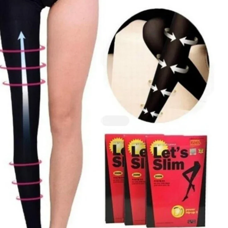 1pair Varicose Veins Compression Burn Fat Super Thin Sleeping Overnight Slimming Stockings Lady\'s Beauty Leg Slim Legging Patch