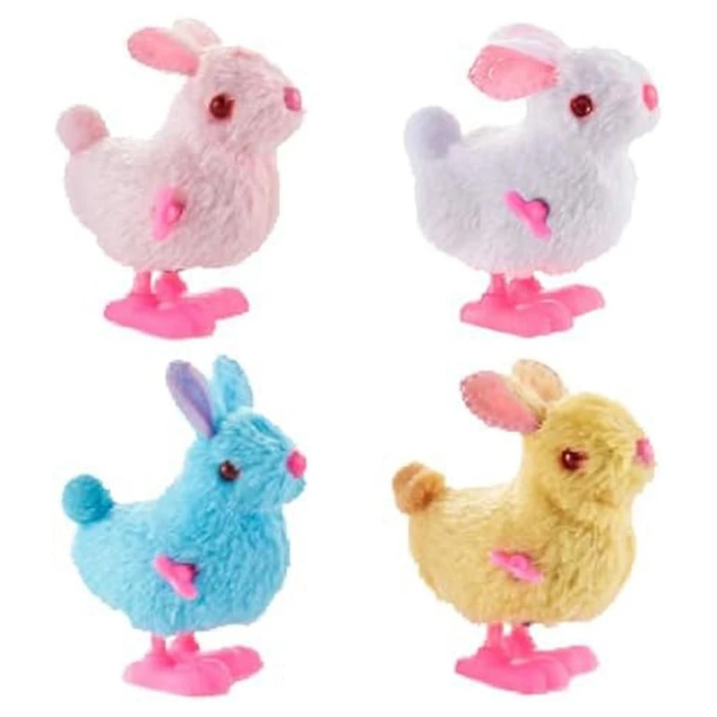 

4Pack Easter Jumping Wind Up Plush Toys For Toddlers Kids,Hopping For Easter Easy Install Easy To Use