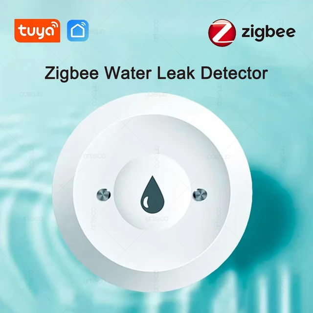 TUYA Zigbee Detektor wycieku wody Czujnik zalania wody Inteligentna aplikacja Life Zdalne monitorowanie Alarm zalania Ochrona przed przepełnieniem