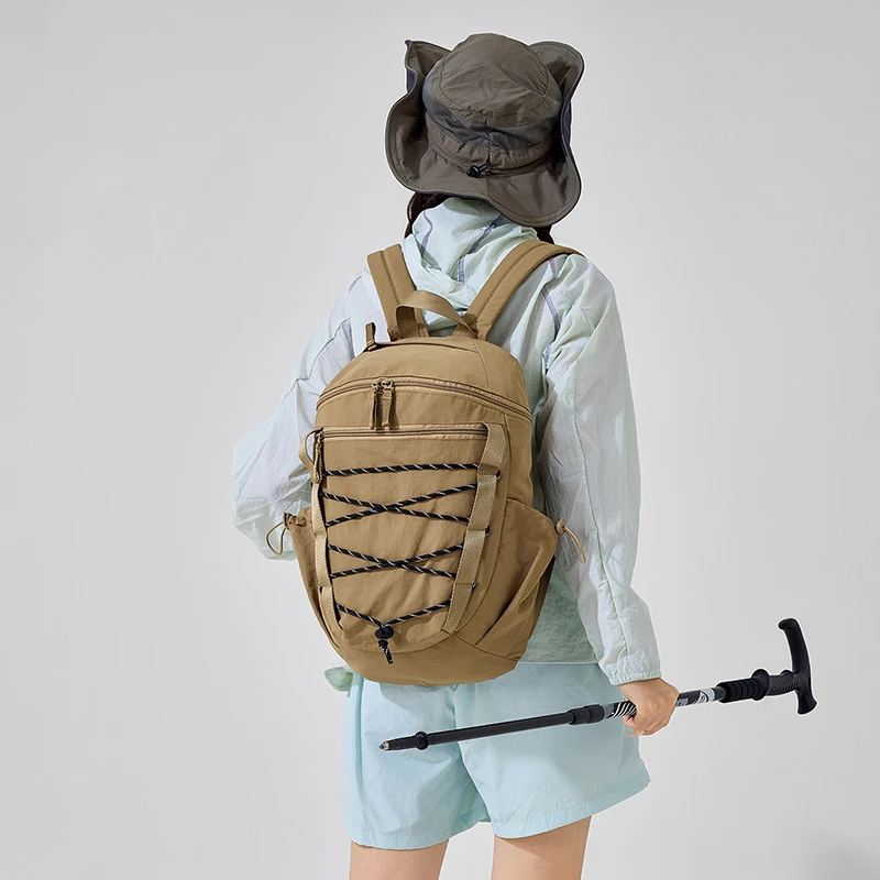Casual men women backpacks female nylon waterproof soft lightweight man backpack travel shoulders package hike backpacks woman