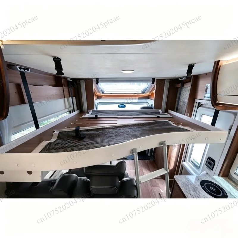 Durable aluminum bed lifting accessory components for RV campers' modification