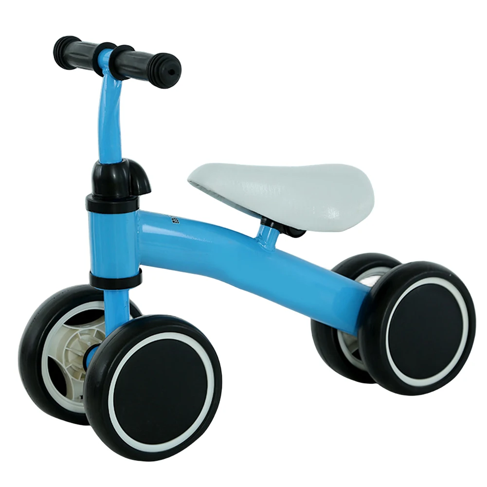 Baby Balance Bike Baby Walker Ergonomic Seat Baby Learning Walker 4 Wheels No Pedals Riding  for 1-3 Years Old Kids