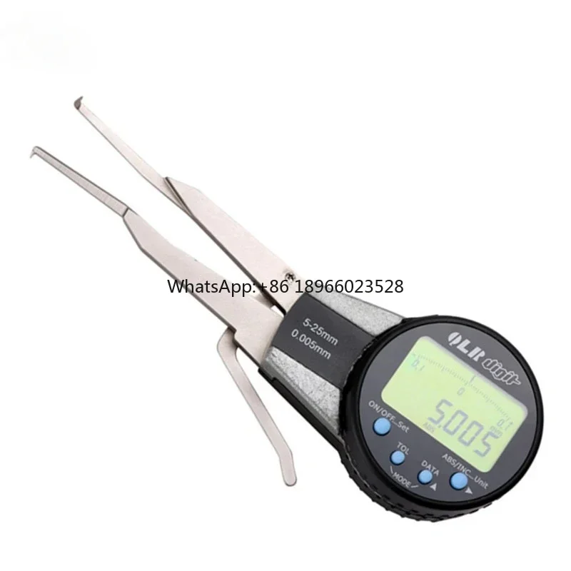 5-25mm/0.005mm Digital Inside Caliper Electronic Gauge with Rotatable Dial Measuring Bore Groove Caliber Micrometer