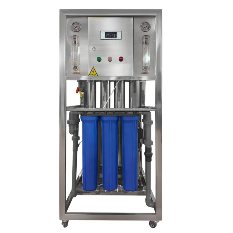 0.25T-1t reverse osmosis water treatment machine, good price, plant pump, simple manual assembly