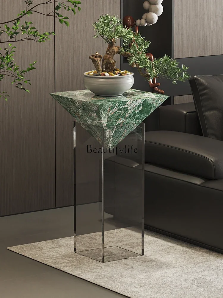 

l2024 new living room high-end suspended flower stand edge suspension rack decoration