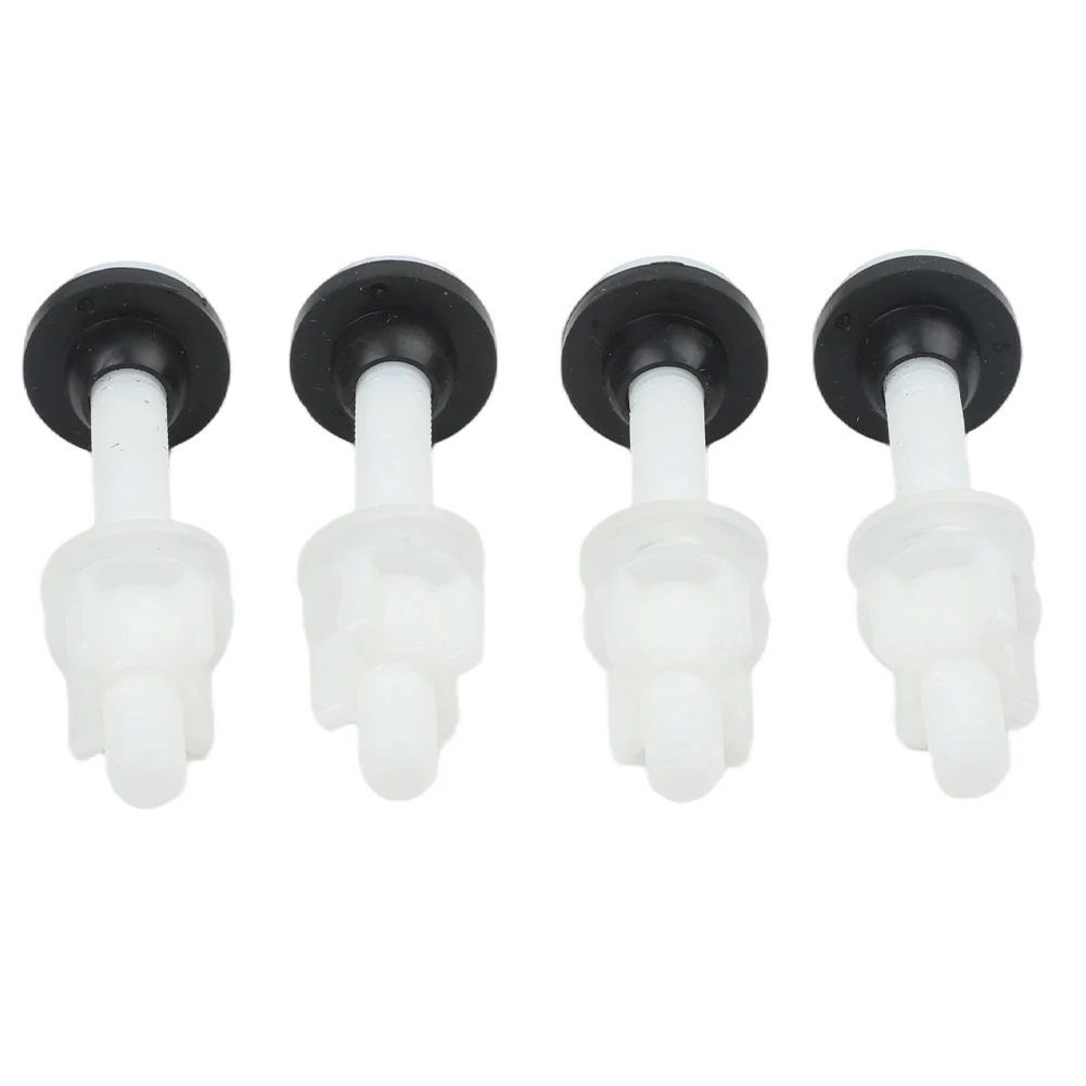 Split toilet tank bolt kit with plastic and rubber components for m10 screws 2 pairs for fastening and maintenance of toilet