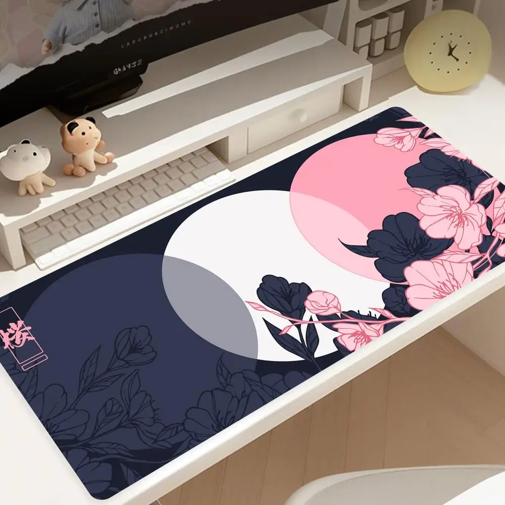 Gaming Mouse Pad Sakura Mouse Pad 90x40CM Non-Slip Gaming Mouse Pad Gamer E-Sports Mouse Mat Game