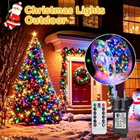 Guirnalda de Luces LED para Exteriores, Luces de Hadas para Árbol de Navidad, Cable de Cobre, Enchufe EU/US, Lámpara de Camping para Decoración de Bodas, Fiestas y Halloween