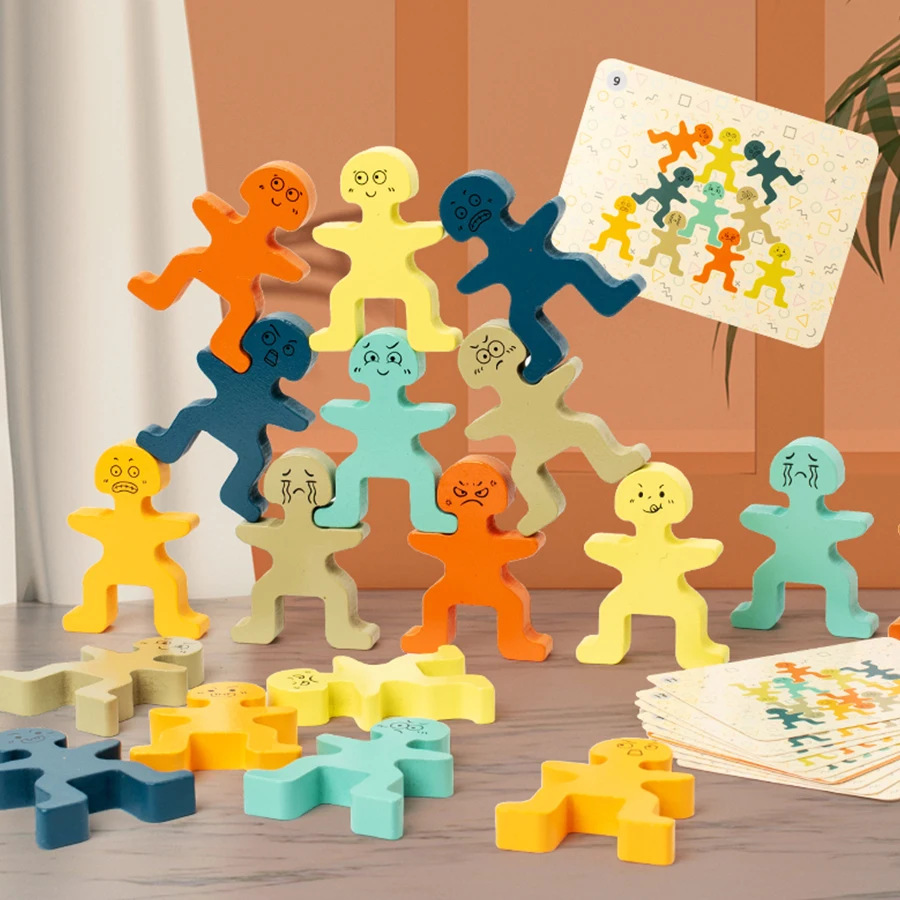 Blocs de construction éducatifs pour enfants, jouet d'équilibre en bois, marque de jouets de haute qualité, exercice pour les compétences pratiques